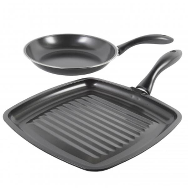 Picture of Gibson 92174.02 Westleton Cookware Set&#44; Black - 2 Piece
