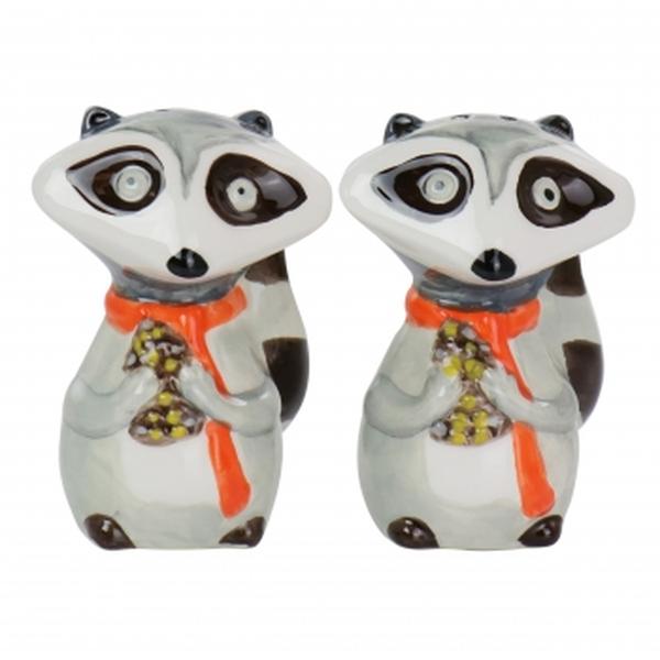 Picture of Gibson Home 127223.02 Woodland Raccoon Hard Dolomite Salt & Pepper Set - 2 Piece