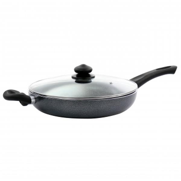 Picture of Oster 115660.02 3.5 qt. Pallermo Aluminum Nonstick Saute Pan&#44; Charcoal with Lid