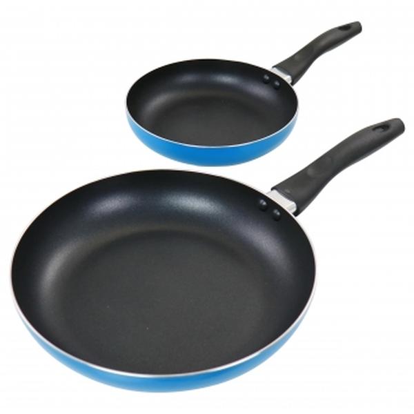 Picture of Gibson Home 120255.02 10 in. Aluminum Frying Pan&#44; Blue - 2 Piece