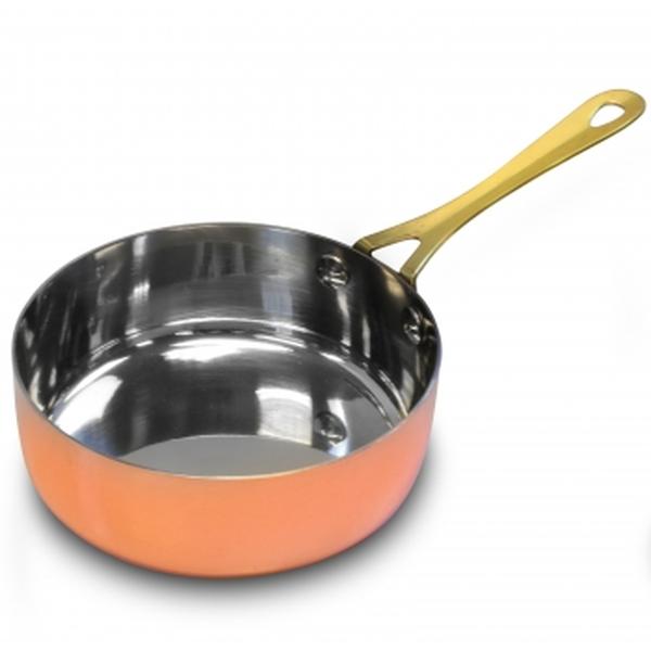 Picture of Gibson Home 120782.01 4.7 in. Rembrandt Stainless Steel Mini Frying Pan&#44; Copper Plated