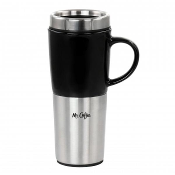 Picture of Mr. Coffee 131002.01 16 oz Stainless Steel & Sto are Travel Mug