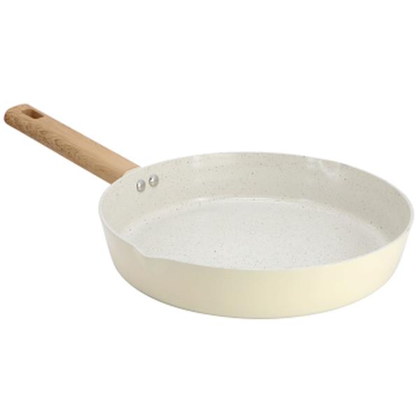 Picture of Gibson Home 137727.01 9.5 in. Marbleton Ceramic Nonstick Aluminum Frying Pan&#44; Cream