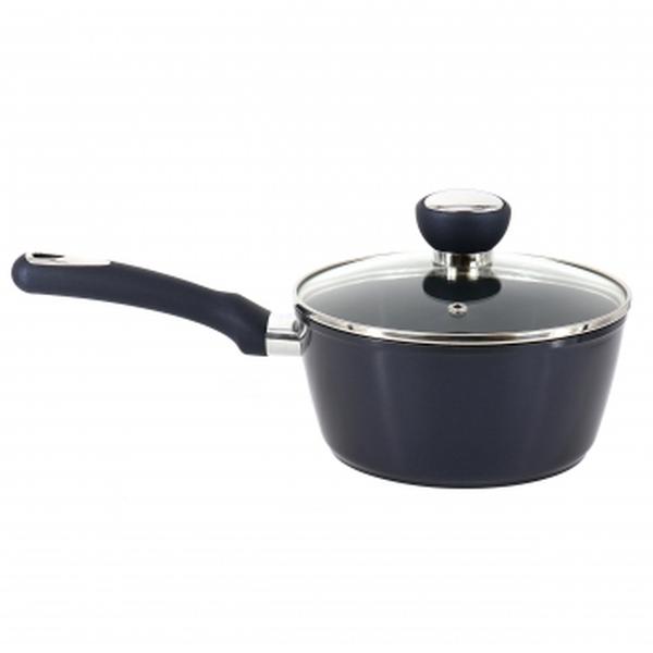 Picture of Oster 139140.02 1.9 qt. Hawke Ceramic Nonstick Aluminum Saucepan with Lid, Dark Blue