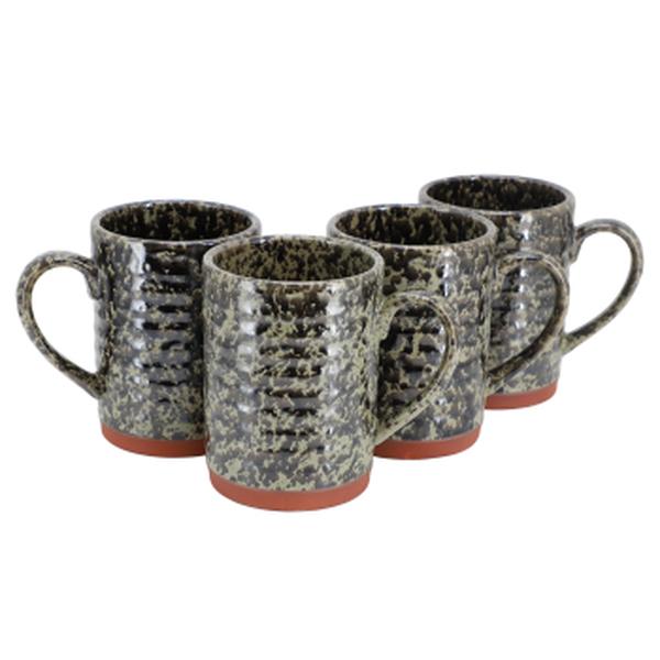 Picture of Gibson Home 142962.01 18.5 oz Terra Bella Terracotta Mug Set, Peacock Green - 4 Piece