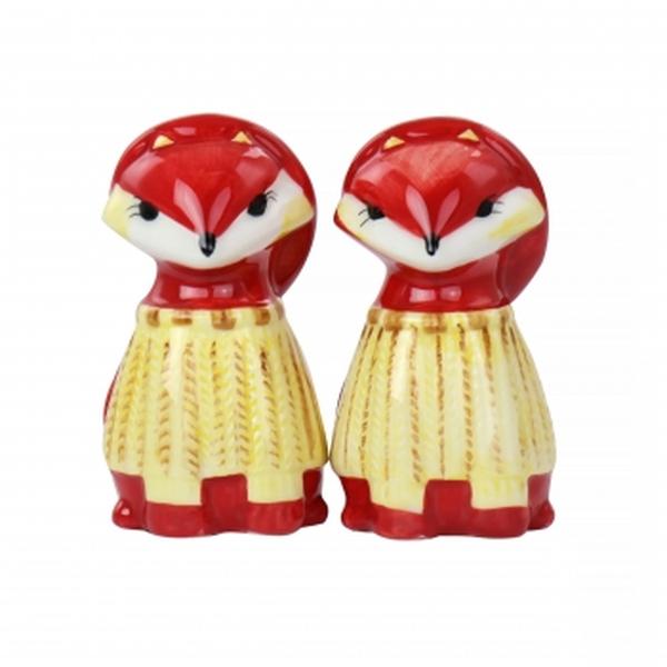 Picture of Gibson Home 127224.02 Woodland Fox Salt & Pepper Set