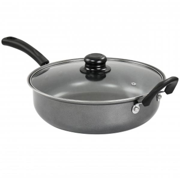 Picture of Gibson 127789.02 11 in. Everyday Highberry Chicken Fryer with Lid&#44; Grey