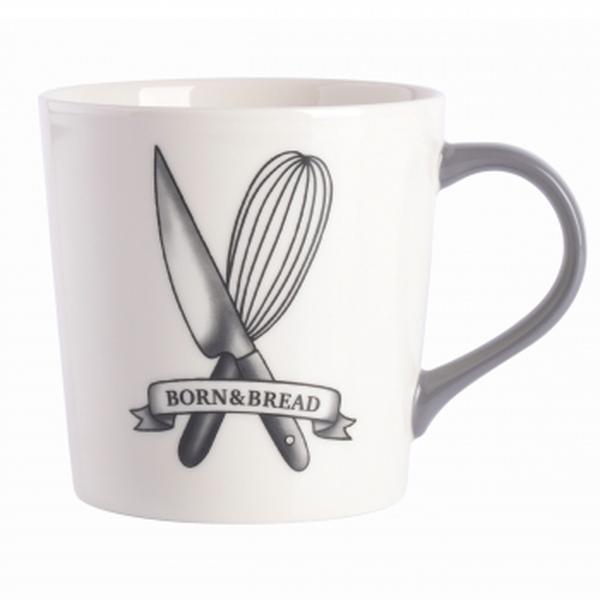 Picture of Babish 131304.01R 17 oz Fine Ceramic Born & Bread Mug, White