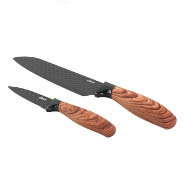 Picture of Oster 134815.02 Gunderson Stainless Steel Cutlery Set&#44; Black - 2 Piece