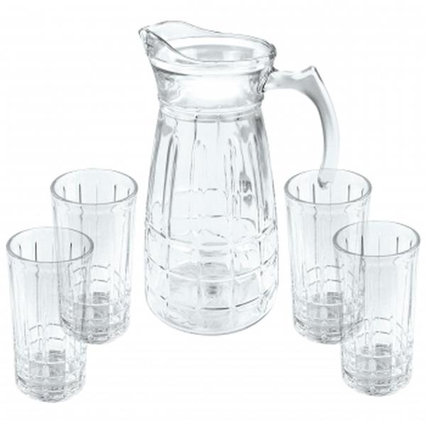 Picture of Gibson Home 130987.05 Jewelite Glass Pitcher & Tumbler Set