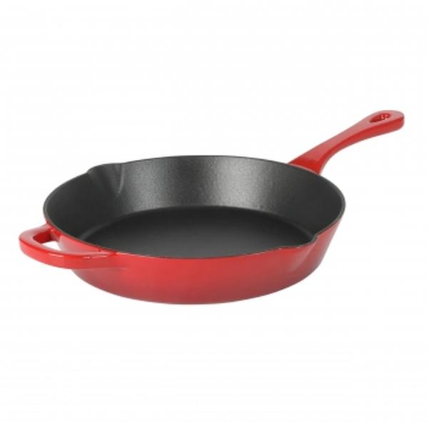 Picture of Crock Pot 137370.01 10 in. Artisan Enameled Cast Iron Round Skillet&#44; Gradient Red
