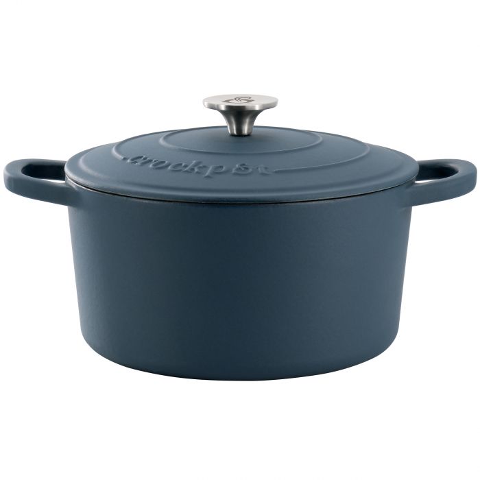 Picture of Crock-Pot 138504.02 5 qt. Artisan Enameled Cast Iron Dutch Oven - Matte Navy Blue