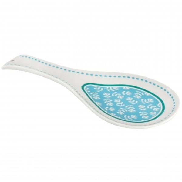 Picture of Gibson Home 131568.01 Village Vines Fine Ceramic Spoon Rest&#44; Blue