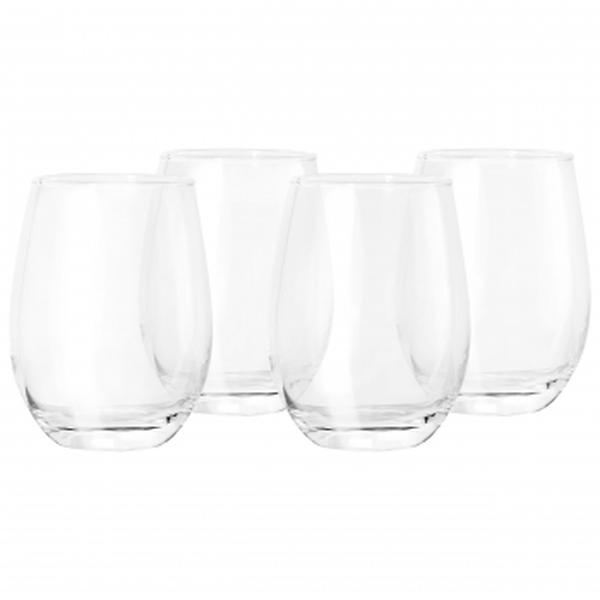 Picture of Gibson Home 140488.04 18 oz Belinni Classic Stemless Wine Glass Set - 4 Piece
