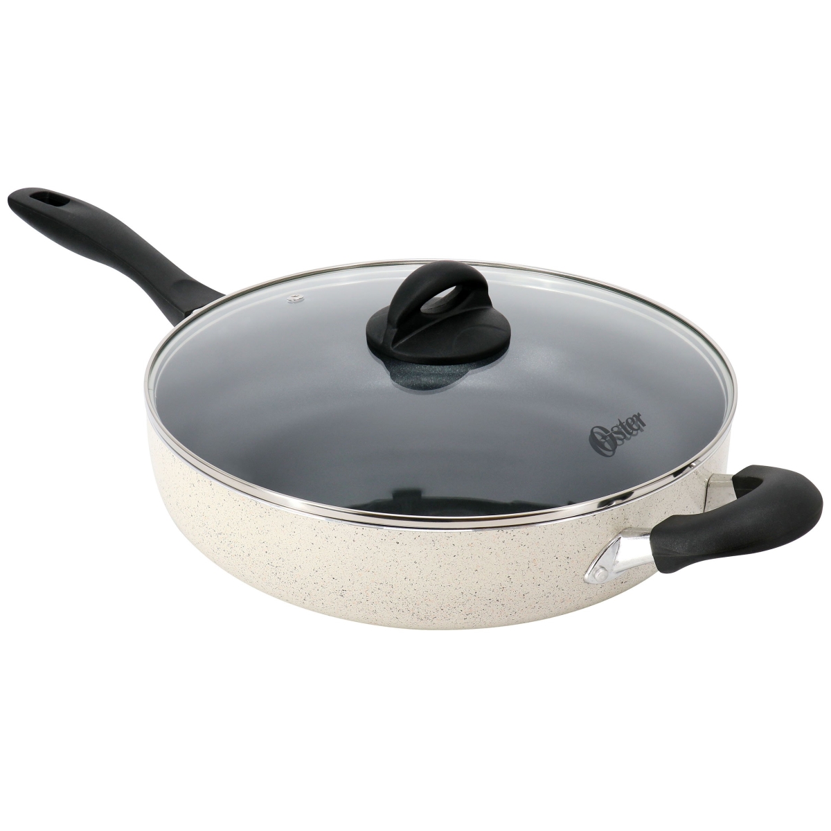 Picture of Oster 141077.02 5 qt. Clairborne Aluminum Nonstick Saute Pan with Lid - Sand