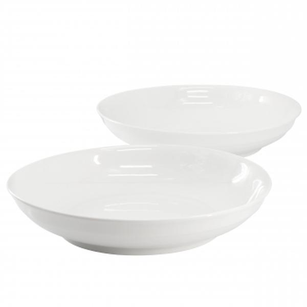 Picture of Gibson Home 142571.02 11 in. Round Fine Ceramic Serving Bowl Set, White - 2 Piece