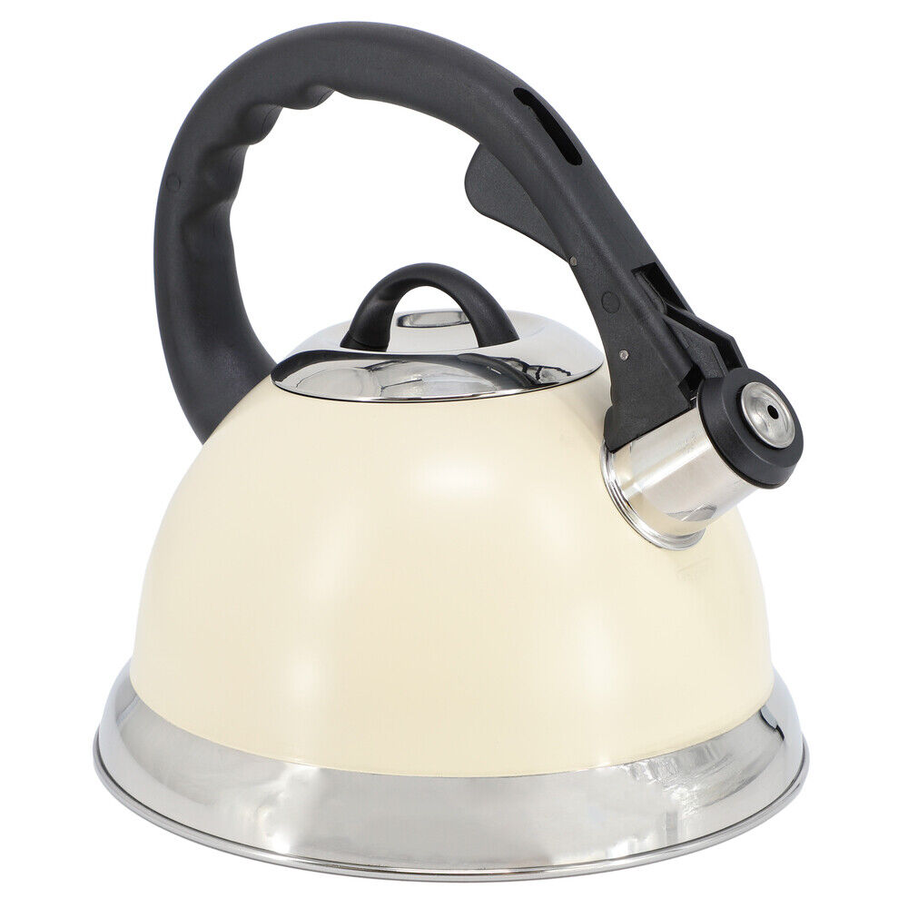 Picture of Mr. Coffee 143782.01 2.4 qt. Clarified Stainless Steel Whistling Tea Kettle&#44; White