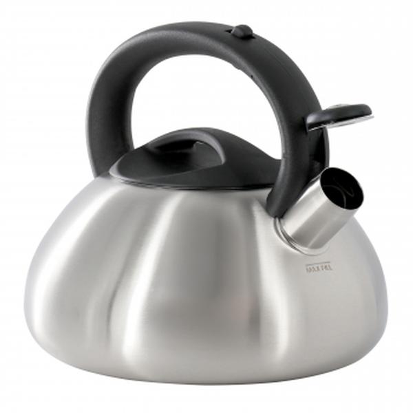 Picture of Hometrends 80728.02 1.9 Liter Stainless Steel Whistling Kettle with Bakelite Handle