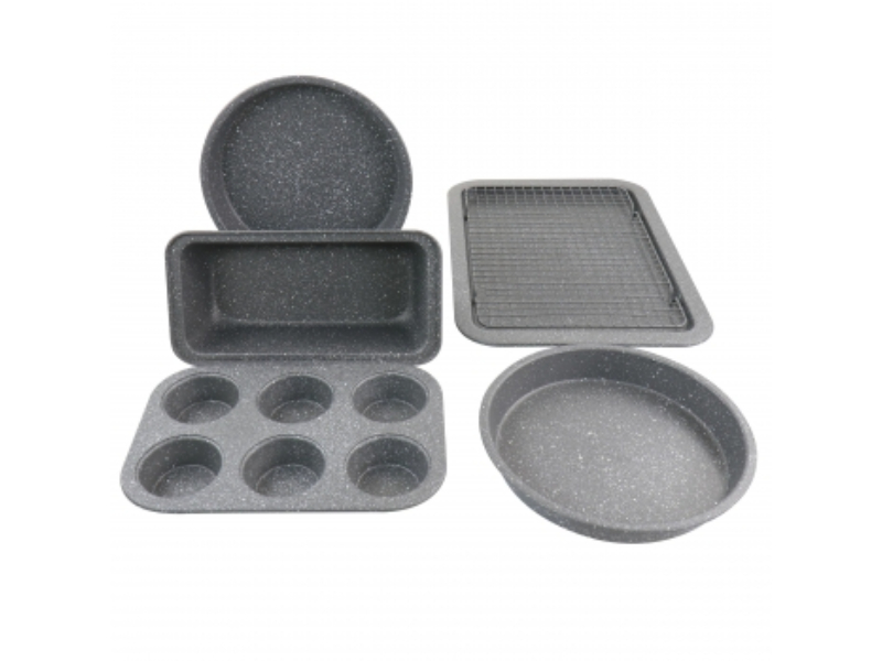 Picture of Oster 130022.06 Carbon Steel Non Stick Bakeware Set&#44; Graystone - 6 Piece