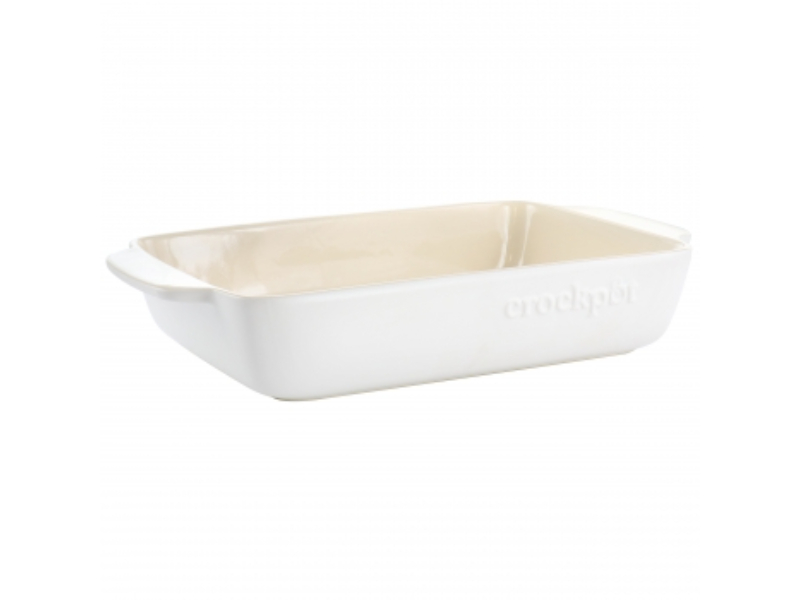 Picture of Crock Pot 136633.01 4 qt. Artisan Rectangle Sto are Bake Pan&#44; Cream