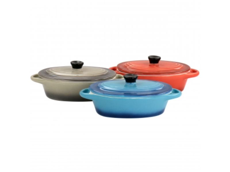 Picture of Crock Pot 138990.02 6.7 oz Wexford Sto are Mini Oval Casserole Set&#44; Assorted Color - 3 Piece