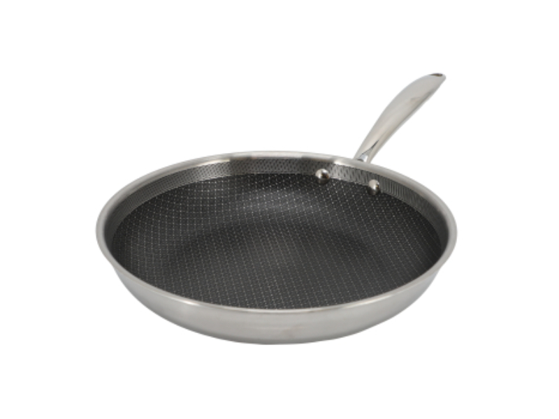 Picture of Better Chef SSFP30 12 in. 3-Ply Stainless Steel Nonstick Fry Pan with Rolled Edge&#44; Silver