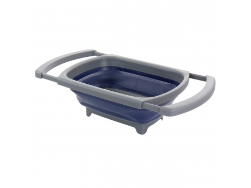 Picture of Oster 82969.01 4 qt. Marine Over the Sink Collapsible Silicone Strainer&#44; Blue