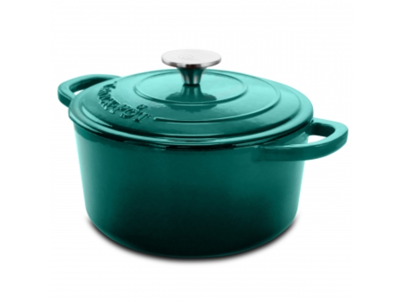 Picture of Crock Pot 94225.02 3 qt. Artisan Enameled Cast Iron Casserole with Lid&#44; Gradient Teal