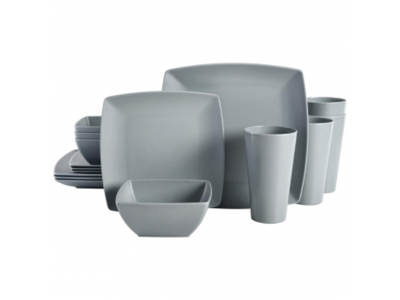 Picture of Gibson Home 99897.16R Grayson Square Melamine Dinnerware Set - 16 Piece