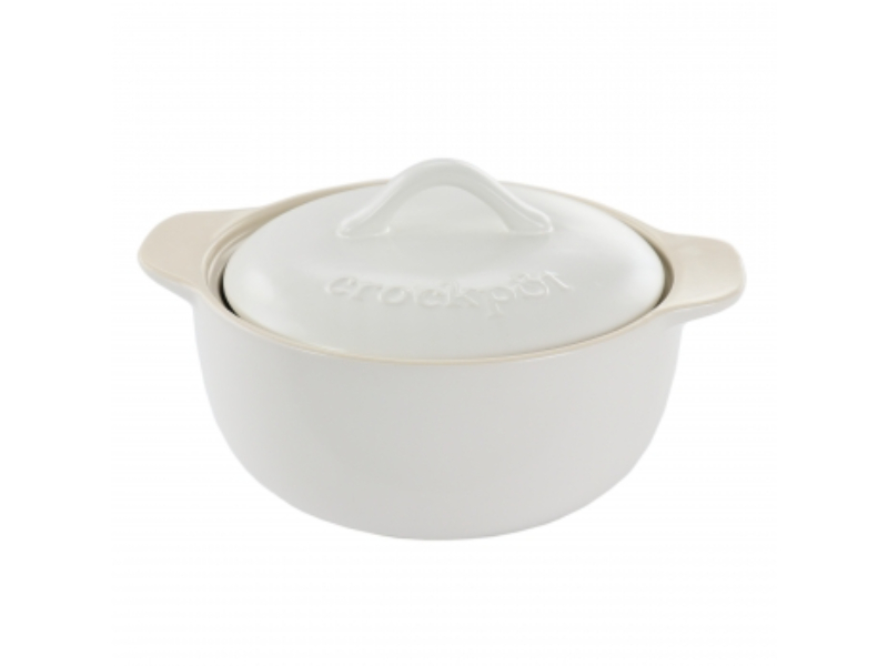 Picture of Crock Pot 136632.02 2.3 qt. Artisan Round Sto are Casserole with Lid&#44; White