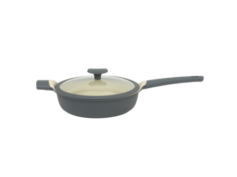 Picture of Oster 137740.02 4.1 qt. Rooney Ceramic Nonstick Cast Aluminum Saute Pan with Lid&#44; Gray
