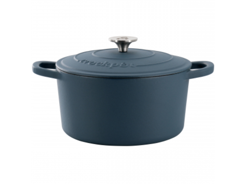 Picture of Crock Pot 138507.02 7 qt. Artisan Enameled Cast Iron Dutch Oven, Matte Navy Blue