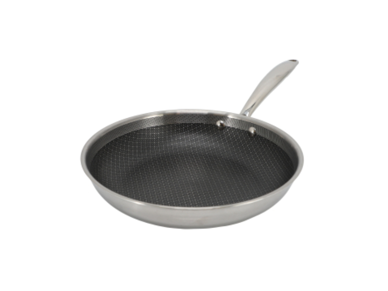 Picture of Better Chef SSFP26 10 in. 3-Ply Stainless Steel Nonstick Fry Pan with Rolled Edge&#44; Silver