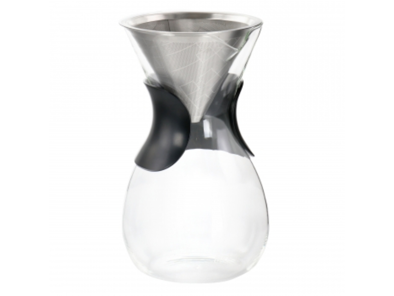 Picture of Mr. Coffee 136626.01 1 Litre Verduzco Clear Glass Pour Over Coffee Maker with Fine Mesh Filter