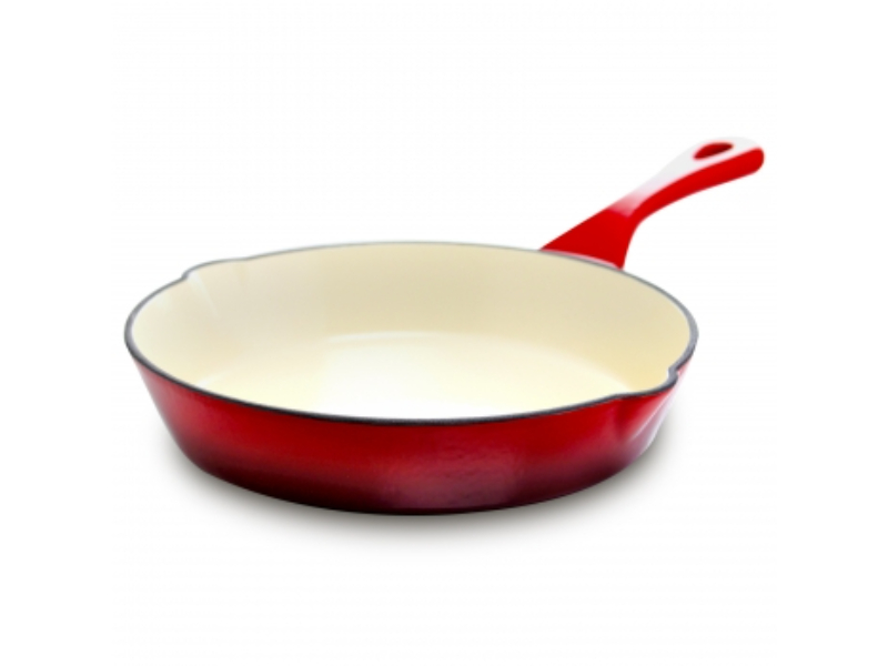 Picture of Crock Pot 111974.01 8 in. Artisan Round Enameled Cast Iron Skillet&#44; Scarlet Red