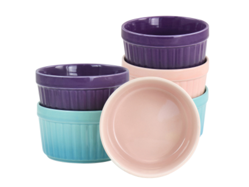 Picture of Crock Pot 139396.01 12 oz Thornburg Round Sto are Ramekin Set, Pastel Assorted Color - 6 Piece