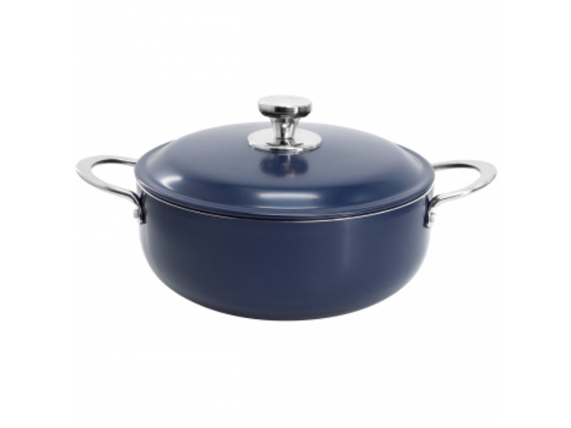 Picture of Oster 143698.02 3.8 qt. Cartagena Nonstick Aluminum Caldero with Lid&#44; Dark Blue