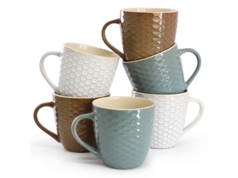 Picture of Elama EL-HONEYBEE6 15 oz Honey Bee Mug Set, Assorted Color - 6 Piece