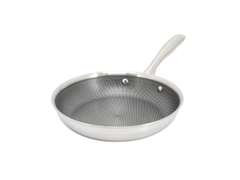Picture of Oster 142499.01 9.5 in. Modessa Nonstick Tri Ply Stainless Steel Frying Pan, Silver