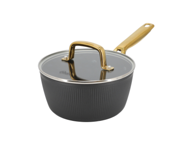 Picture of Oster 143703.02 2.5 qt. Abbottsford Nonstick Aluminum Saucepan with Glass Lid&#44; Black