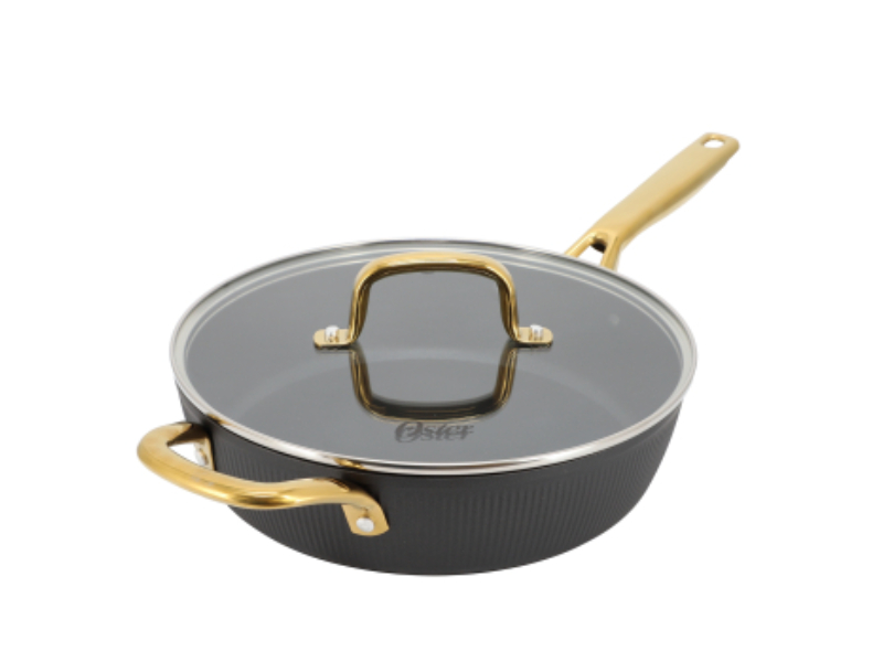 Picture of Oster 143704.02 4 qt. Abbottsford Nonstick Aluminum Saute Pan with Glass Lid&#44; Black