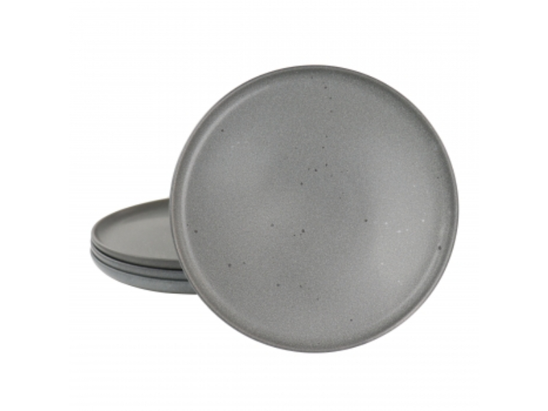 Picture of Our Table 133170.04 8.4 in. Landon Round Sto are Salad Plate Set, Truffle - 4 Piece
