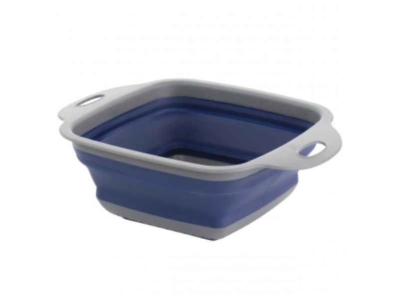 Picture of Oster 130001.01 Marine Collapsible Square Plastic Colander&#44; Blue