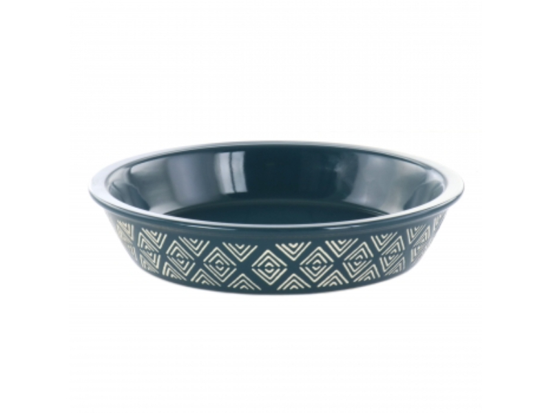 Picture of Laurie Gates 136570.01 10 in. Wax Relief Sto are Tierra Pie Dish&#44; Blue
