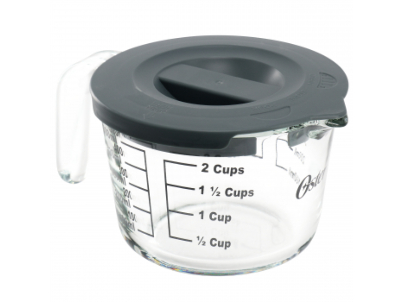 Picture of Oster 141106.02 16 oz Coolidge Glass Measuring Cup with Lid&#44; Gray