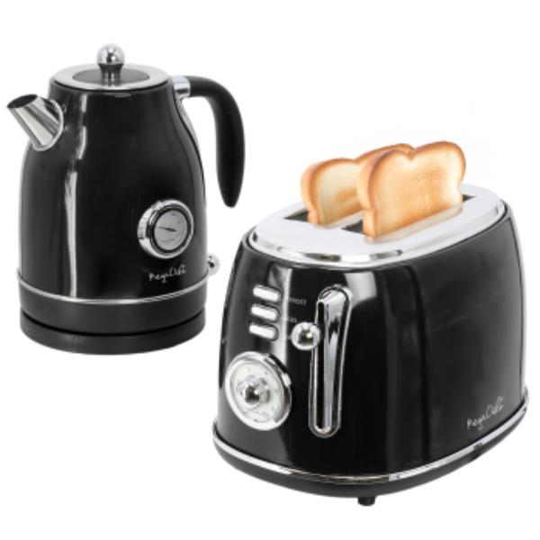 Picture of MegaChef MC-BTBK-B 1.8 qt. Electric Tea Kettle & 2 Slice Toaster Combo in Black