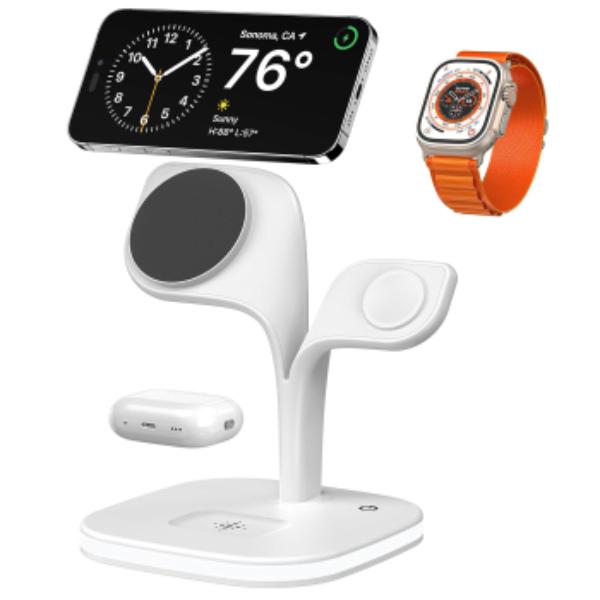 TRX-UD22-WHT 5 in. 1 Fast Wireless Charging Station in White