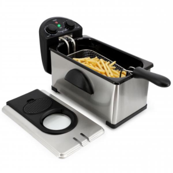Picture of MegaChef MG-AI301 3.17 qt. Stainless Steel Electric Deep Fryer with Timer