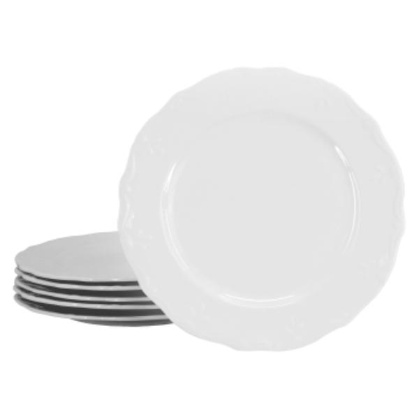 Picture of Elama ELM-HENRYI-DINNER Henryi 10.6 in. Porcelain Dinner Plate Set in White - 6 Piece