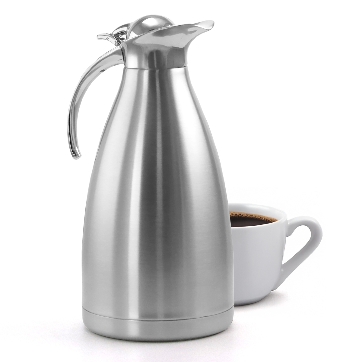 Picture of MegaChef MG-JSUI020 2 Liter Deluxe Stainless Steel Thermal Beverage Carafe for Coffee & Tea